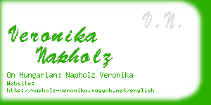 veronika napholz business card